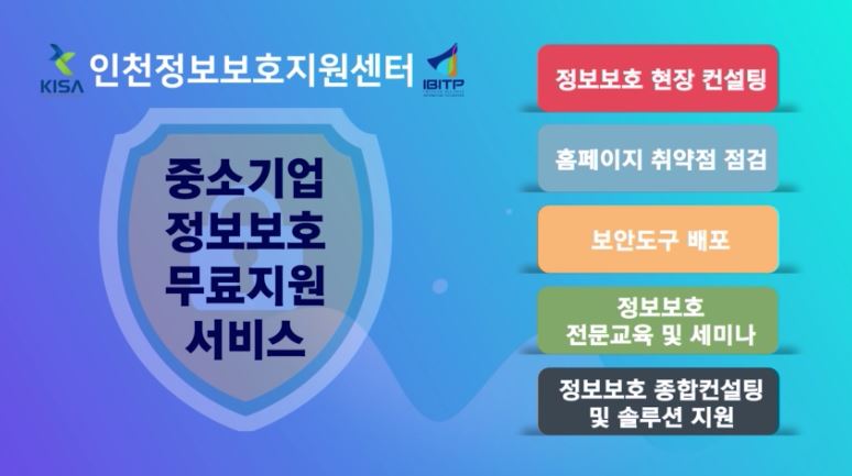 인천정보보호지원센터 정보보호 서비스